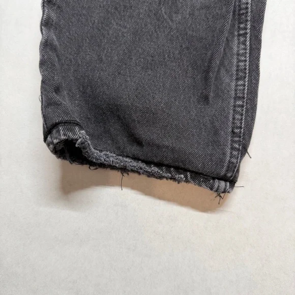 Abercrombie & Fitch Dad High Rise Curve Love Jeans Women’s 27/4S Black Straight - Picture 7 of 11